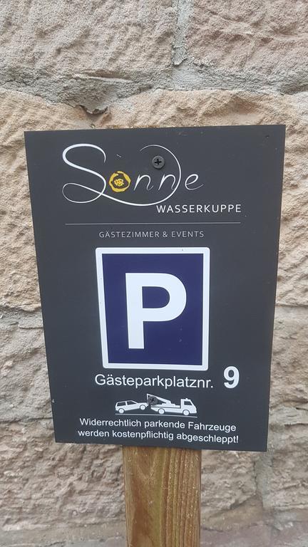 Zur Sonne "Gasthaus-Bar-Events" Poppenhausen Eksteriør bilde